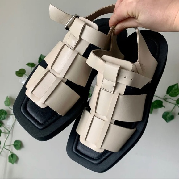 Leather fisherman sandals (size 36) - Picture 1 of 5